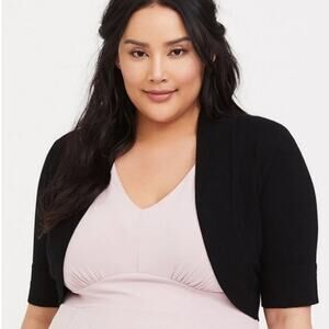 Torrid Black Bolero Shrug Cardigan Size 3X